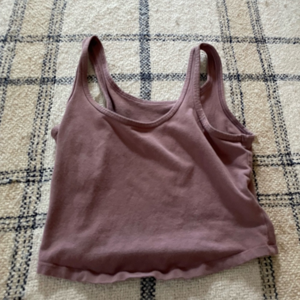 SO Red Sleeveless Fitted Crop Tank Top